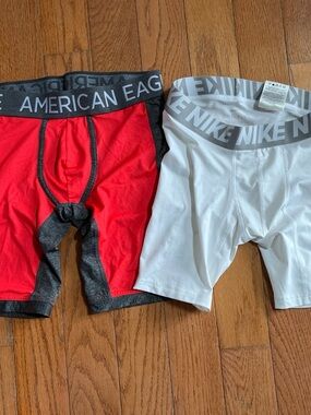 Nike Dri-FIT Compression Boxer (S) and American Eagle Flex / Trunk (XS) bundle